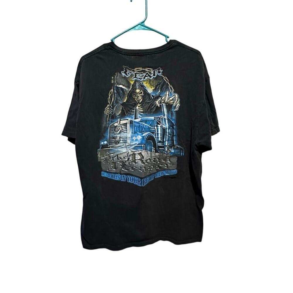 Fear Road Reaper T Shirt Sz Large Black Always In Your Rearview Mirror Delta Pro